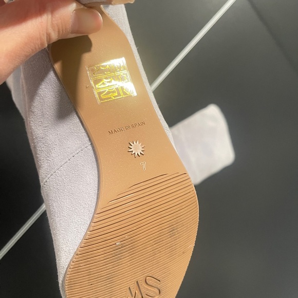 Stuart Weitzman Gray Heeled Boots - Picture 6 of 9